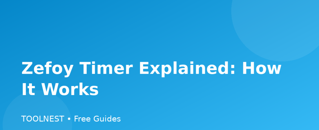 Zefoy Timer Explained: How It Works