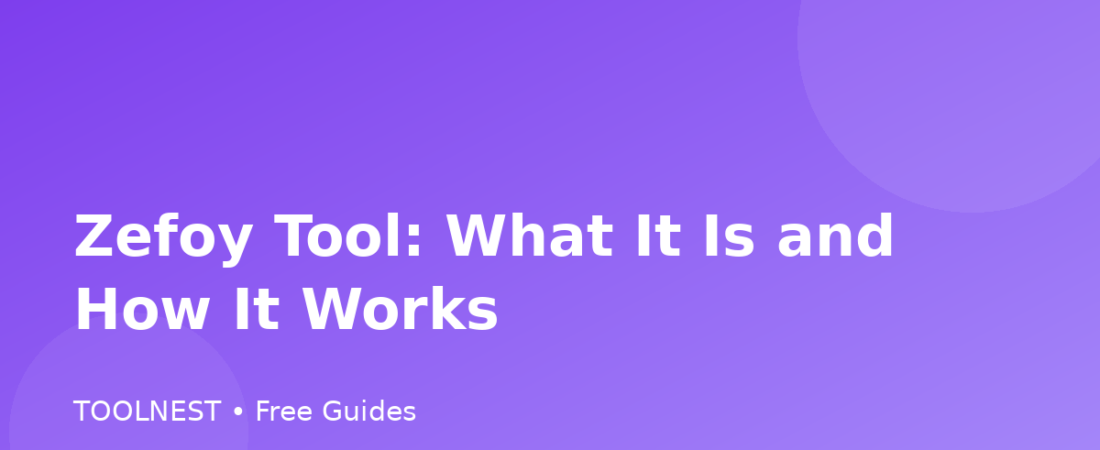 Zefoy Tool: What It Is and How It Works