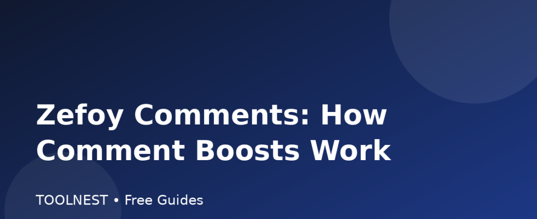 Zefoy Comments: How Comment Boosts Work