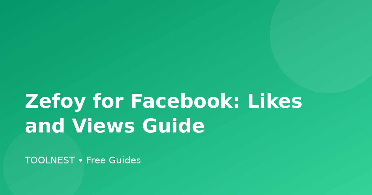 Zefoy for Facebook: Likes and Views Guide