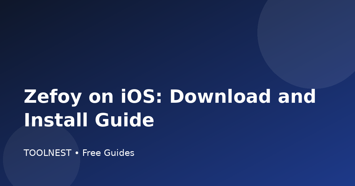 Zefoy on iOS: Download and Install Guide