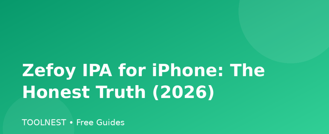 Zefoy IPA for iPhone: The Honest Truth (2026)