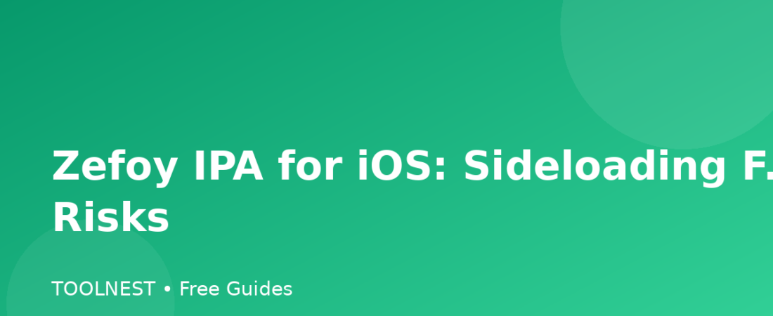 Zefoy IPA for iOS: Sideloading Facts and Risks