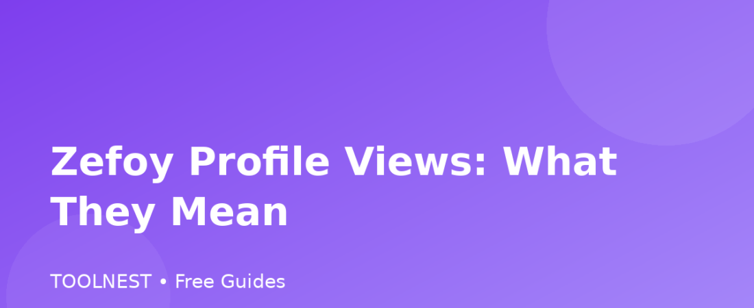Zefoy Profile Views: What They Mean