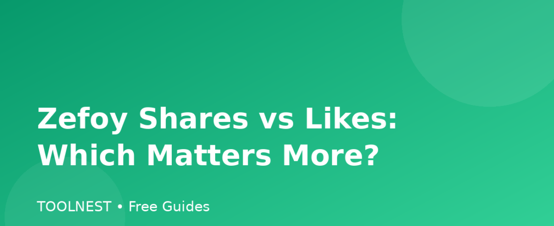Zefoy Shares vs Likes: Which Matters More?