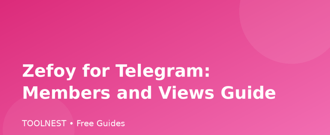 Zefoy for Telegram: Members and Views Guide
