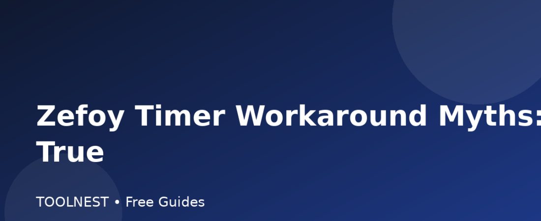 Zefoy Timer Workaround Myths: What’s Actually True