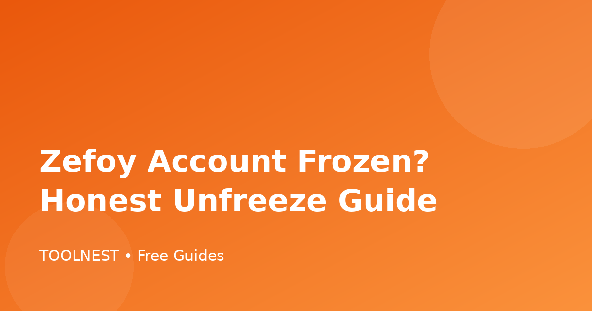 Zefoy Account Frozen? Honest Unfreeze Guide