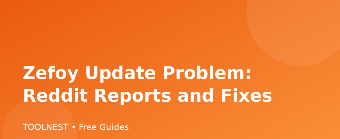 Zefoy Update Problem: Reddit Reports and Fixes